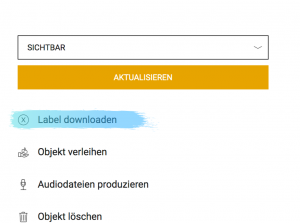 Bild Labeld downloaden Admin-Bereich